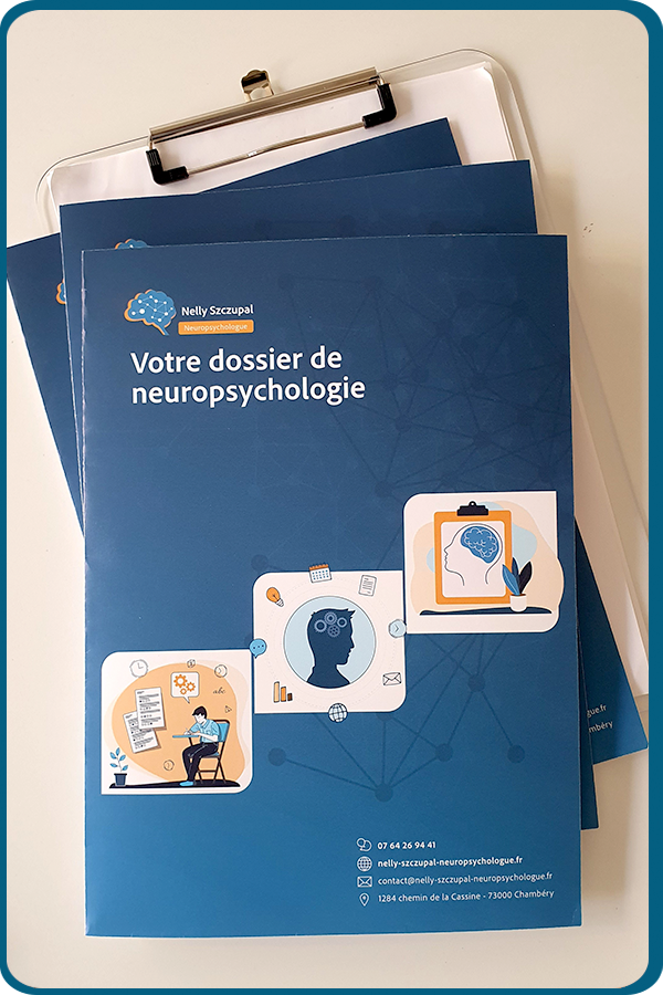 Votre dossier de neuropsychologie, dossier patient, documents bilan neuropsychologique